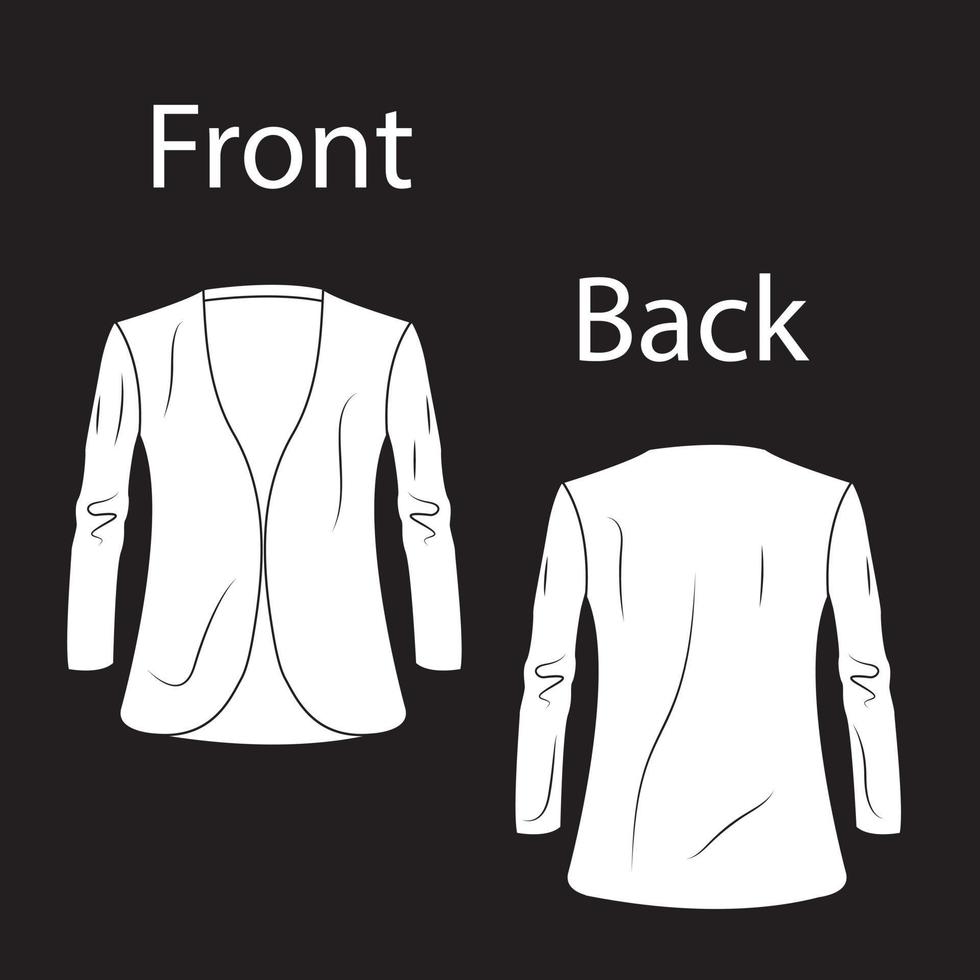 diseño formal de la chaqueta de los hombres vector