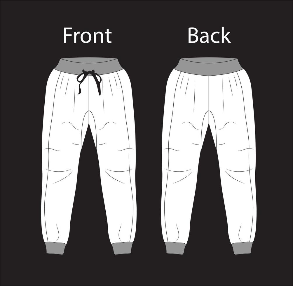 mens Track pants vector