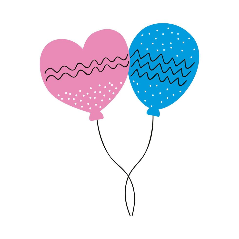 birthday balloons helium vector