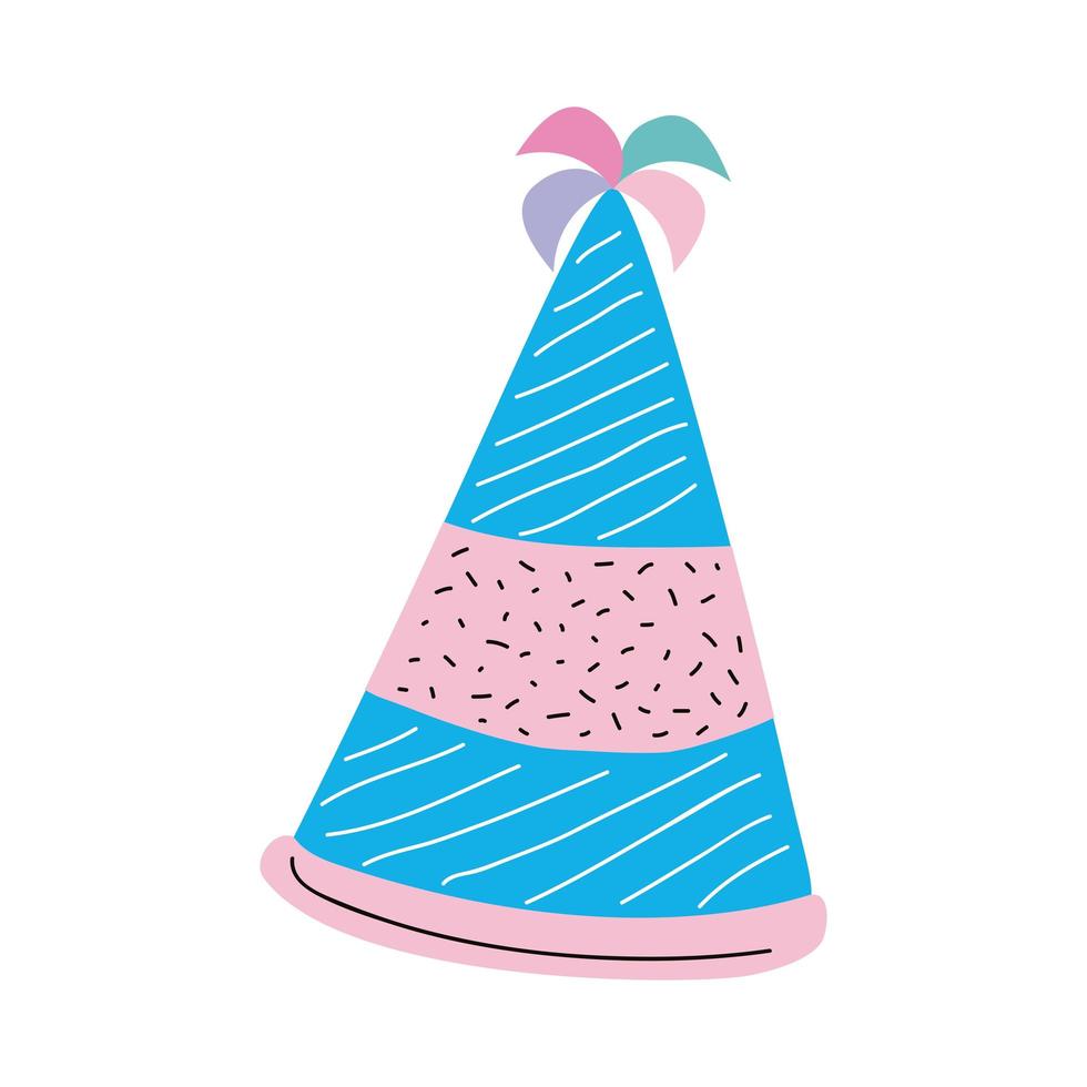 happy birthday hat vector