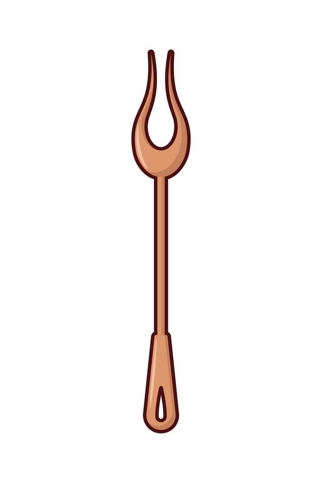 bbq grill fork vector