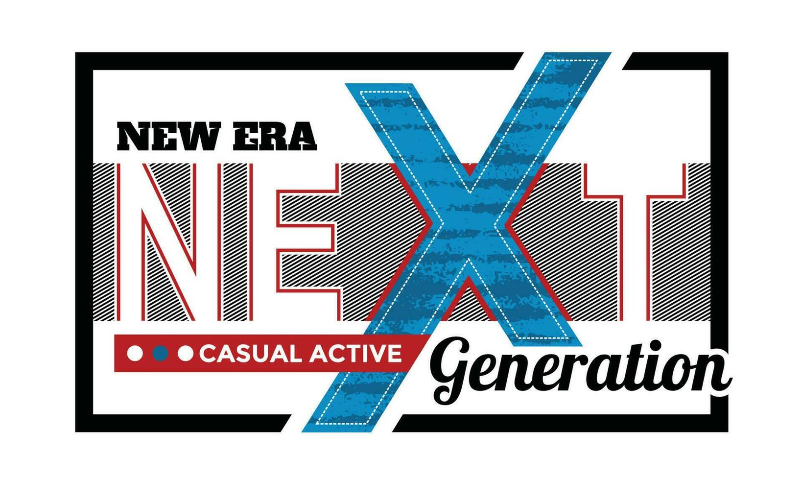 Next generation element of modern men fashion in lettering typography