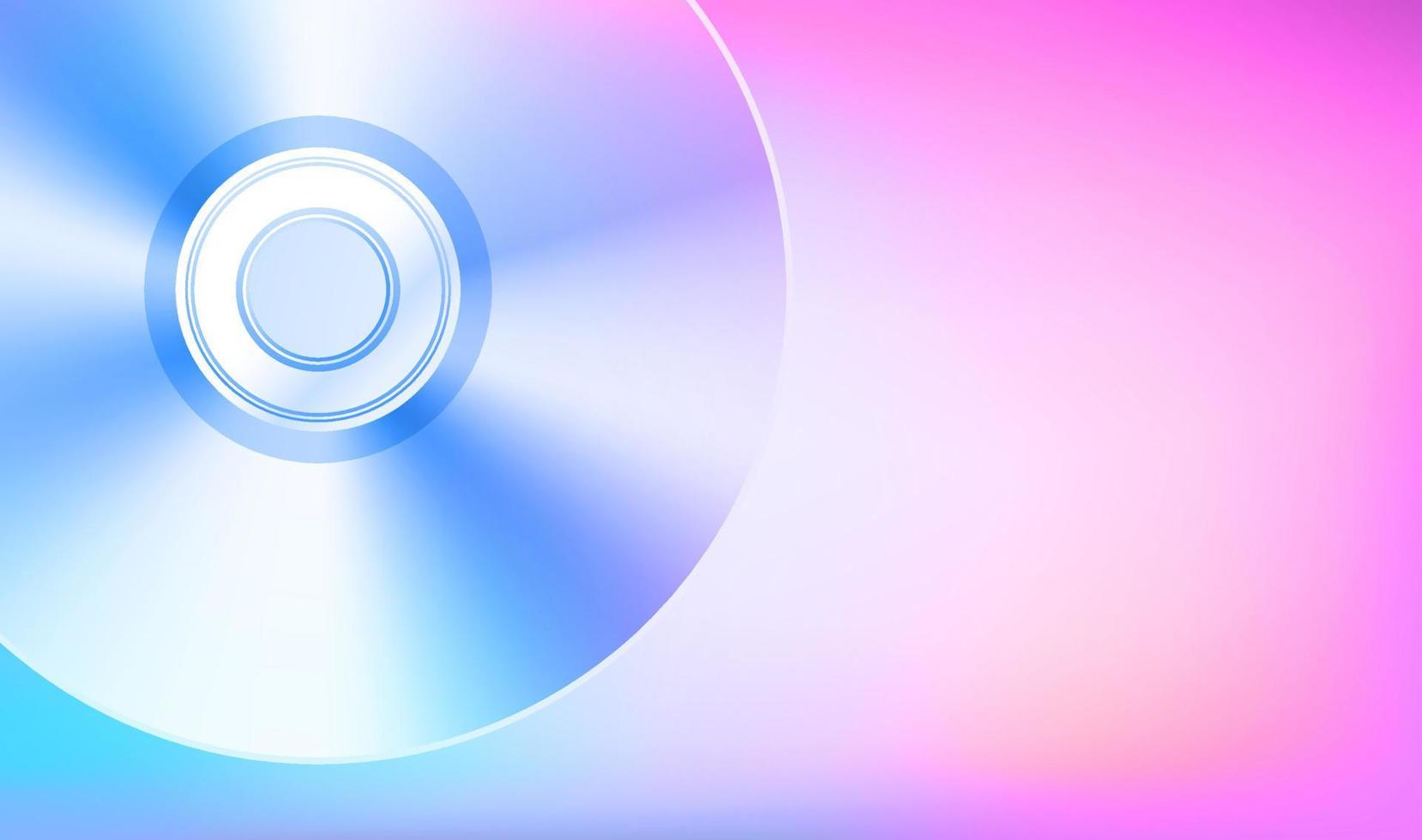 Computer disc. 3d vector banner with copy space