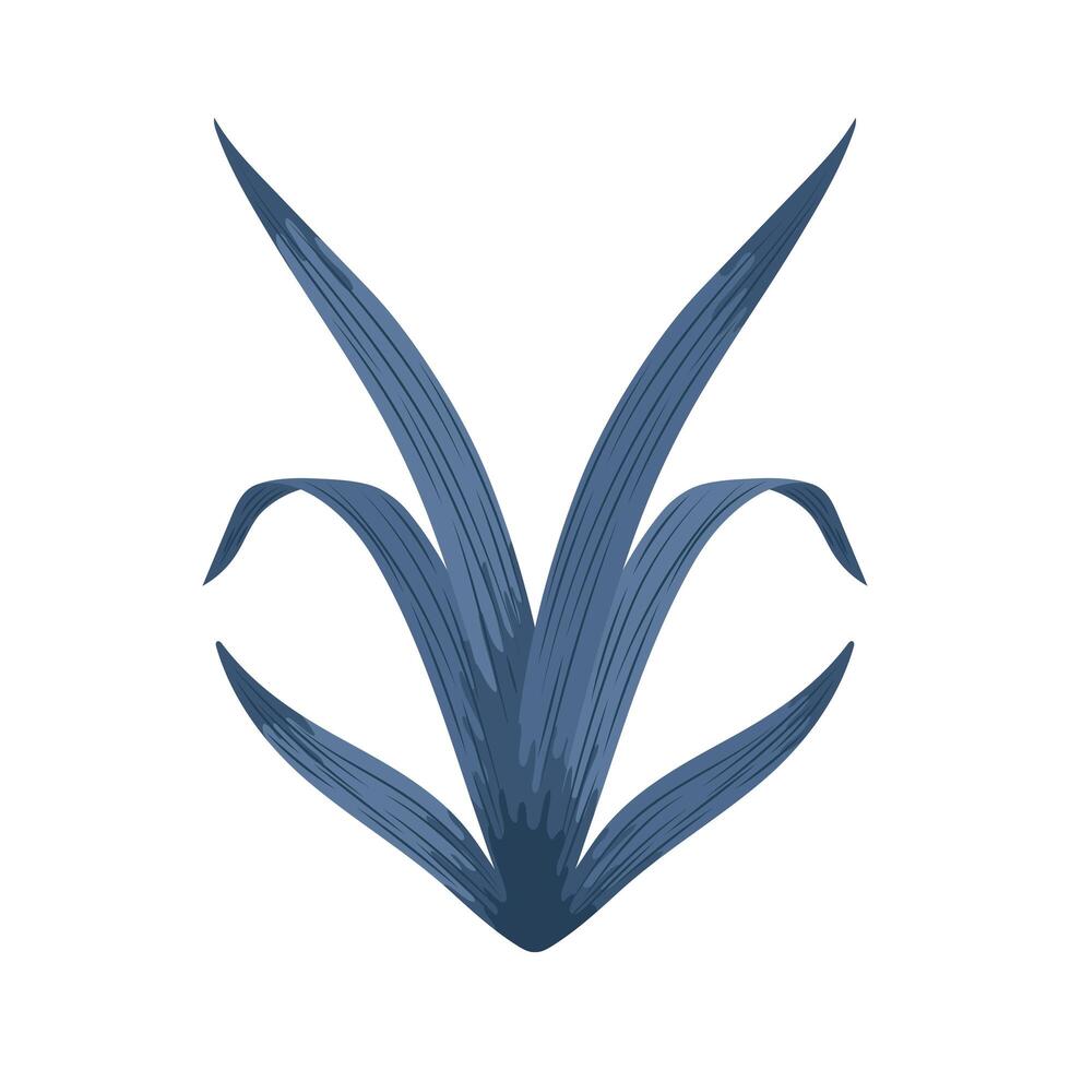 elegant leaves plant vector