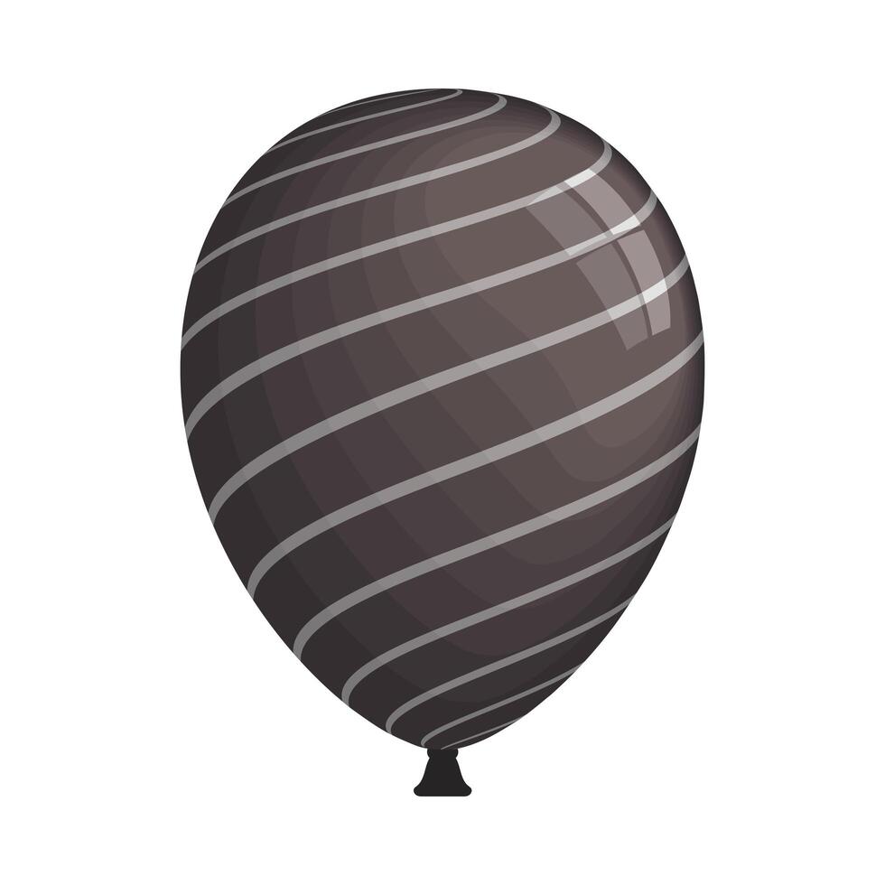 black balloon helium vector