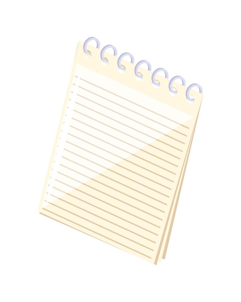 notebook school supply vector