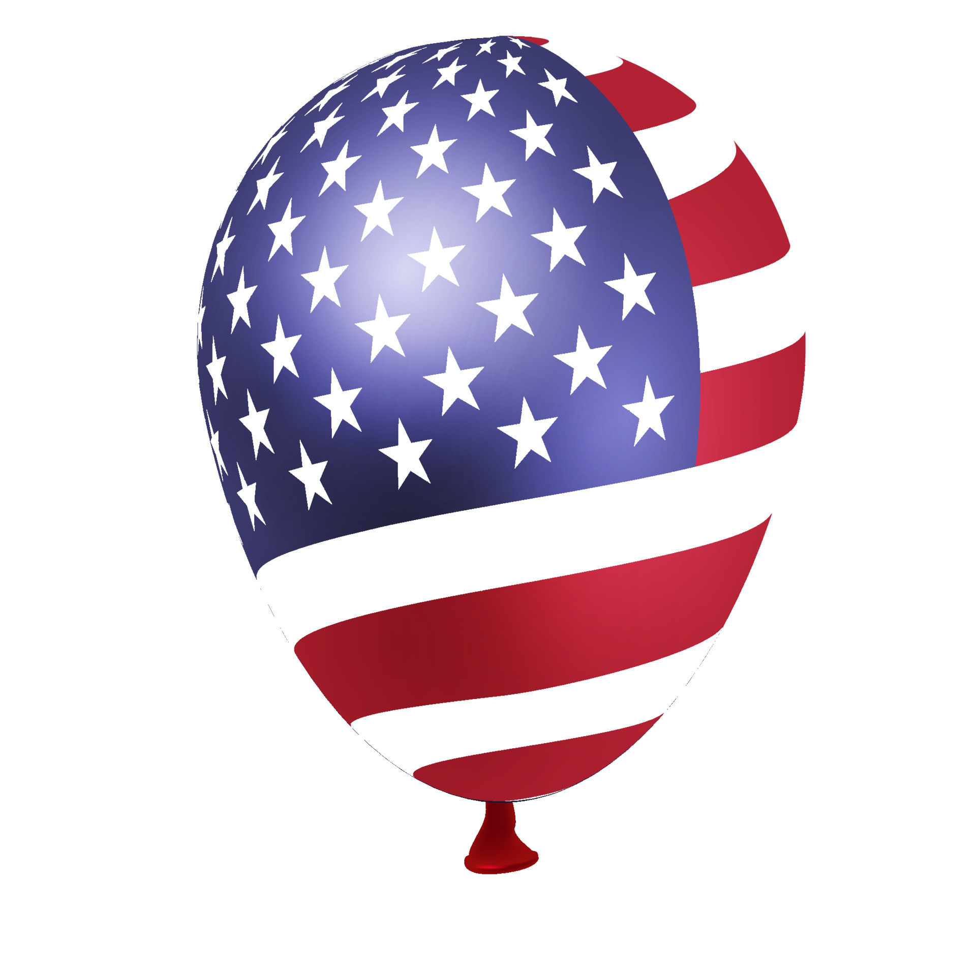 Balloon with USA flag pattern. 6041269 Vector Art at Vecteezy