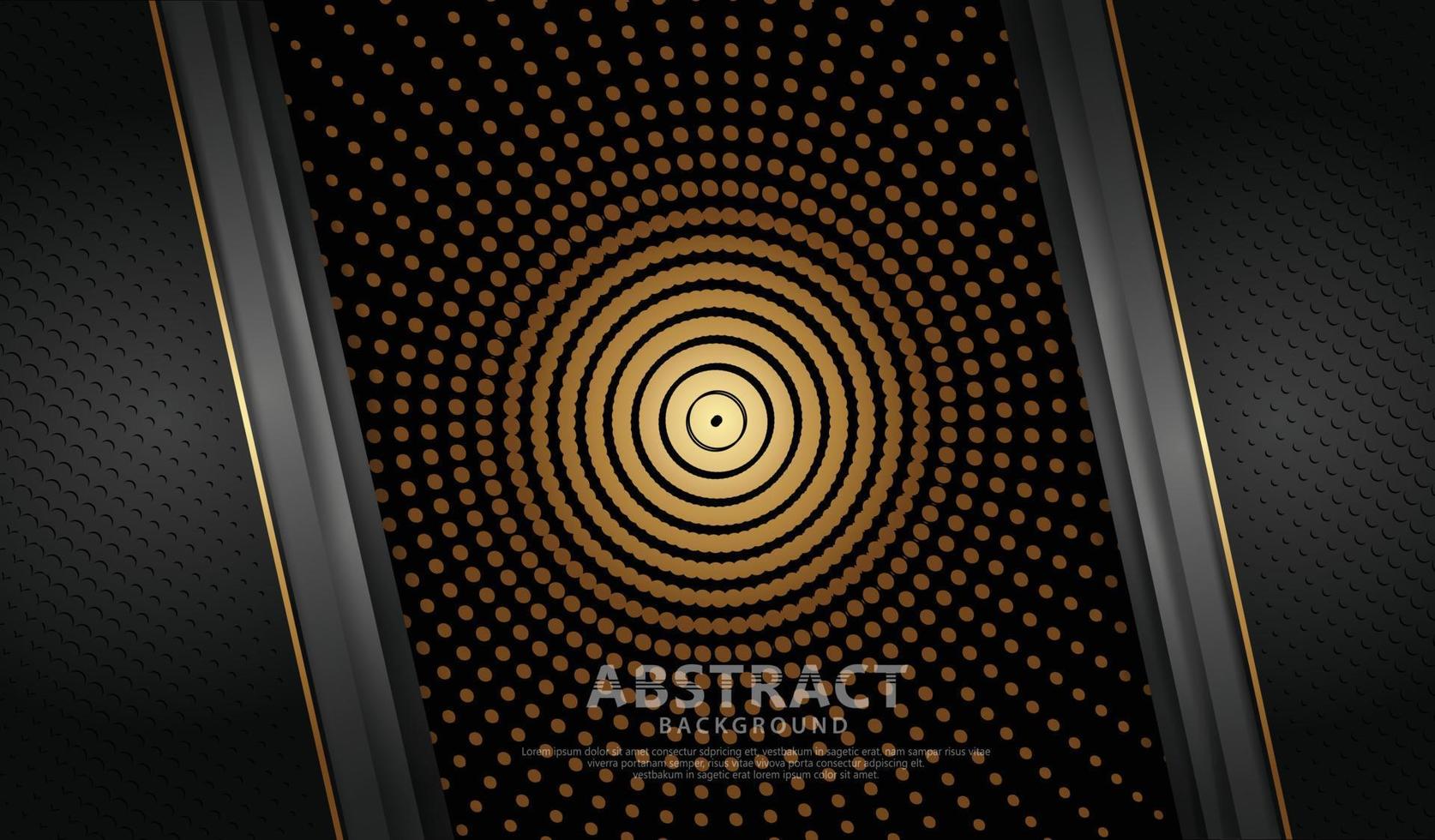 Abstract background with vector geometric illustration of dots halftone sliced shapes textured. Graphic design element. luxury and elegant decoration