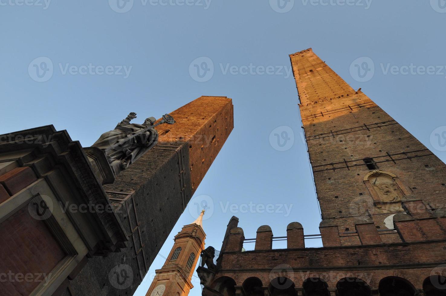 Medieval towers in Bologna photo