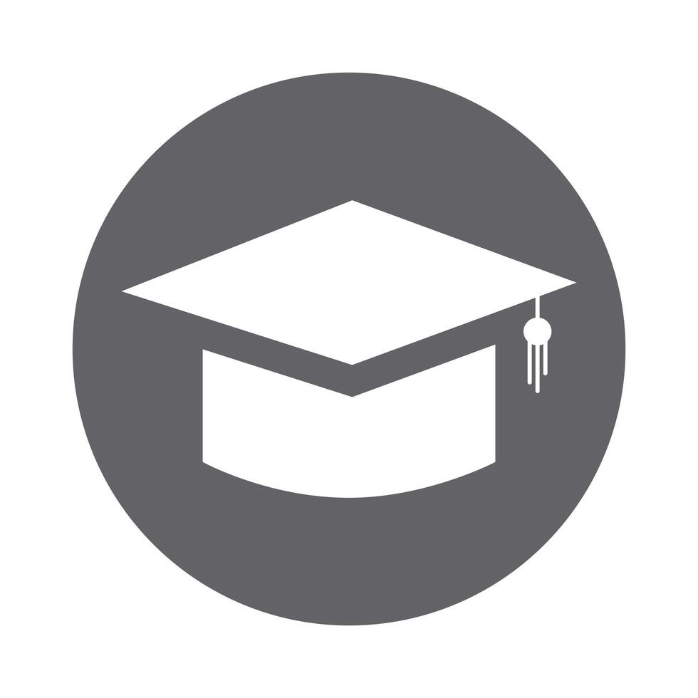 graduation hat icon vector