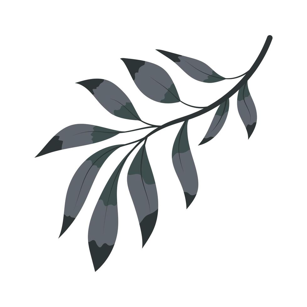 branch with leafs vector