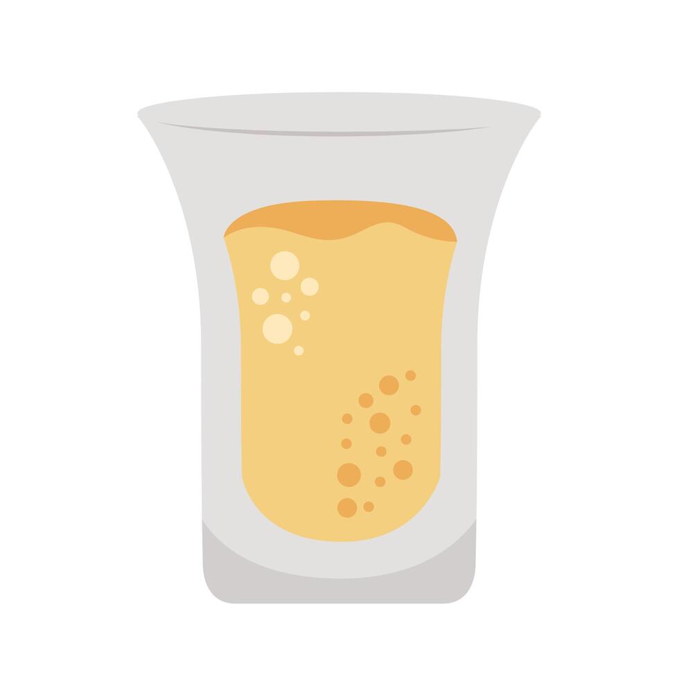 jugo en vaso vector