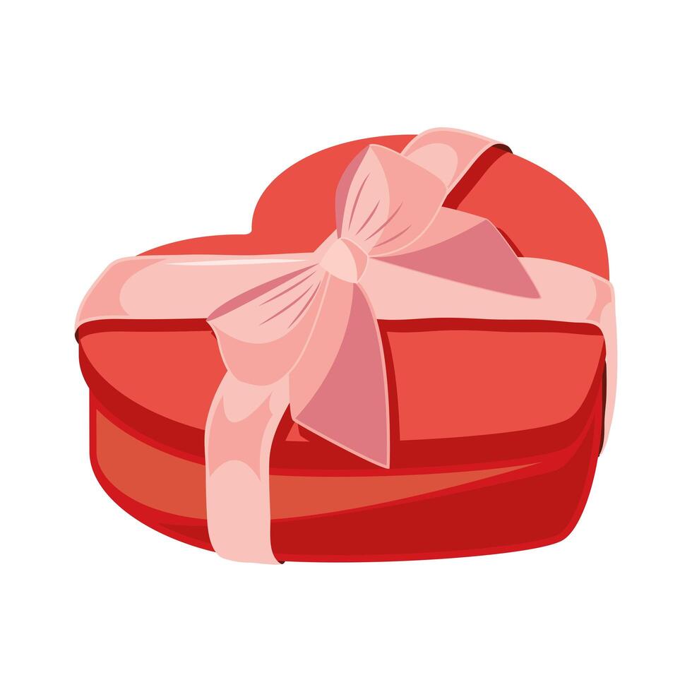 heart shape gift vector