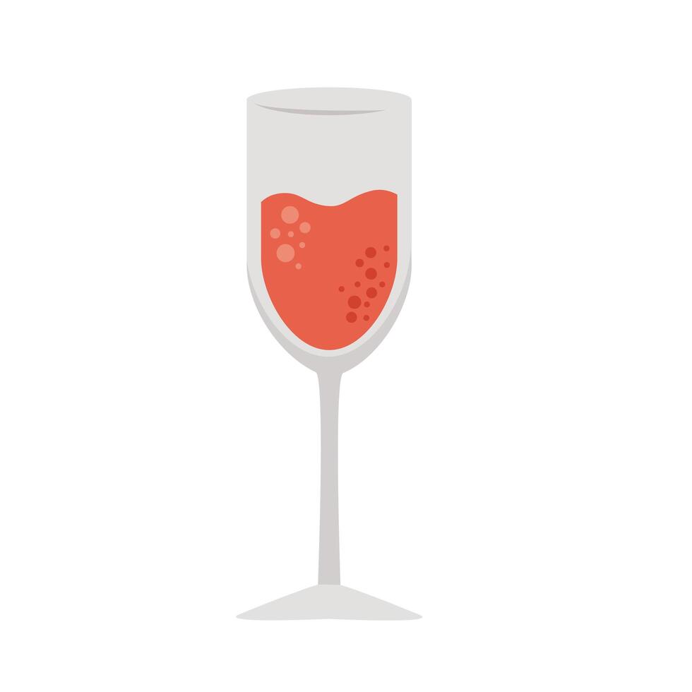 red wine cup vector