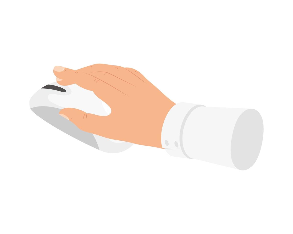 hand using mouse vector