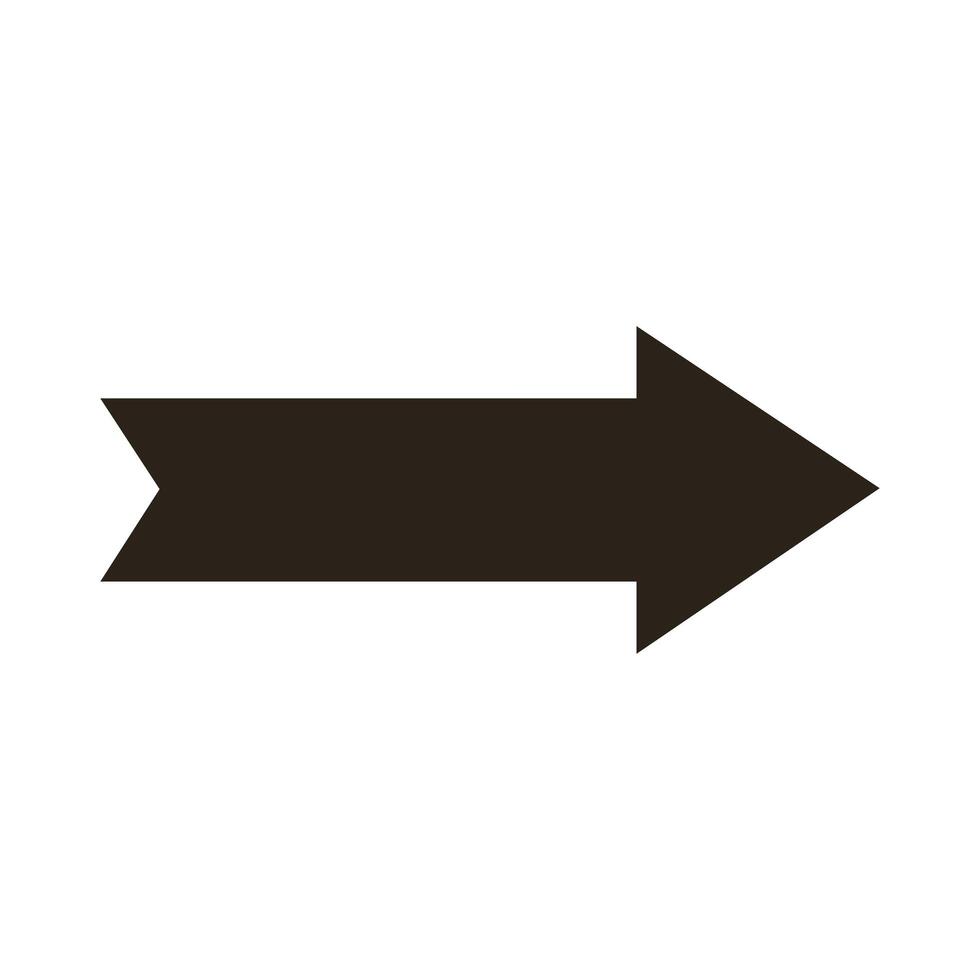 right black arrow design vector