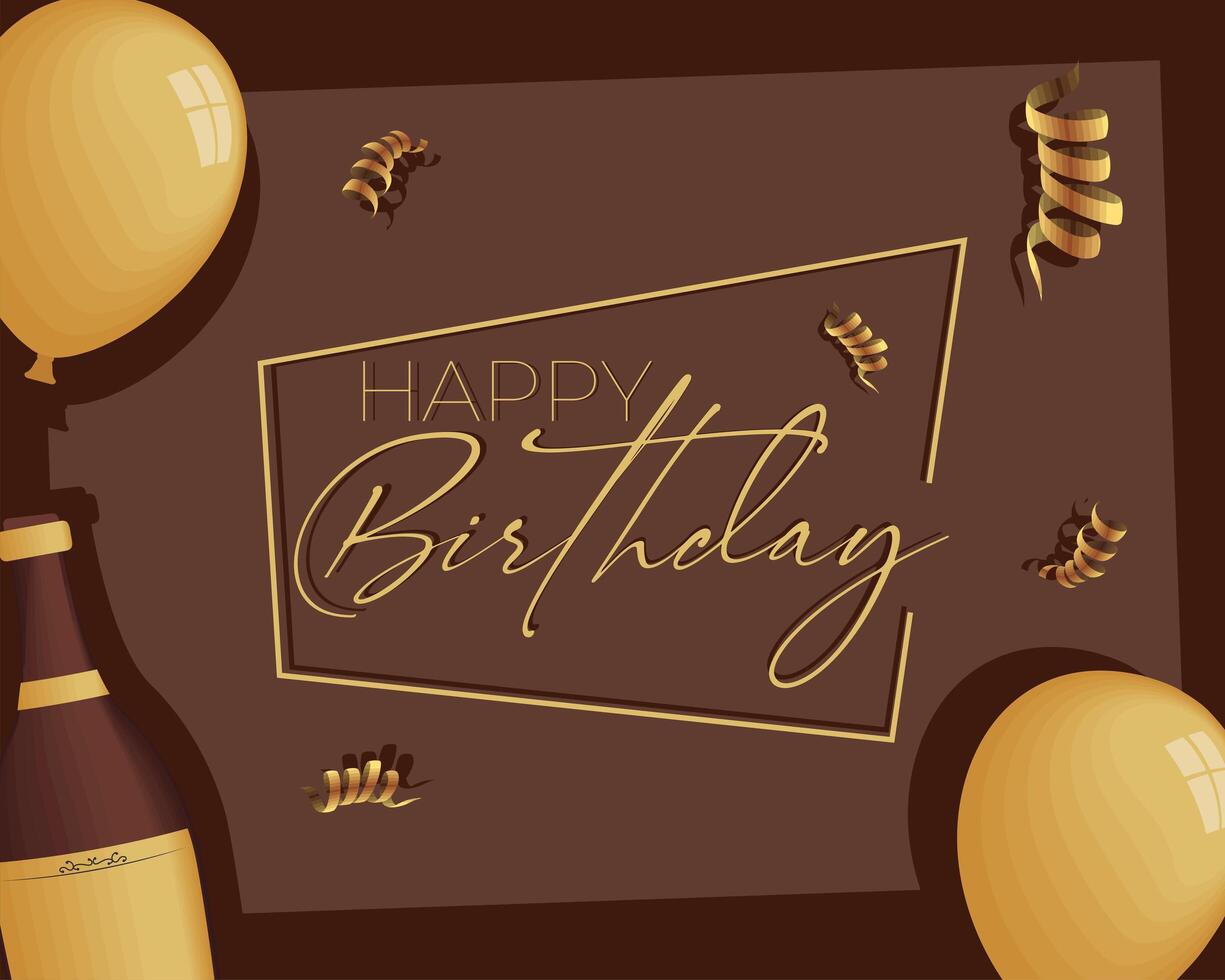 happy birthday template vector