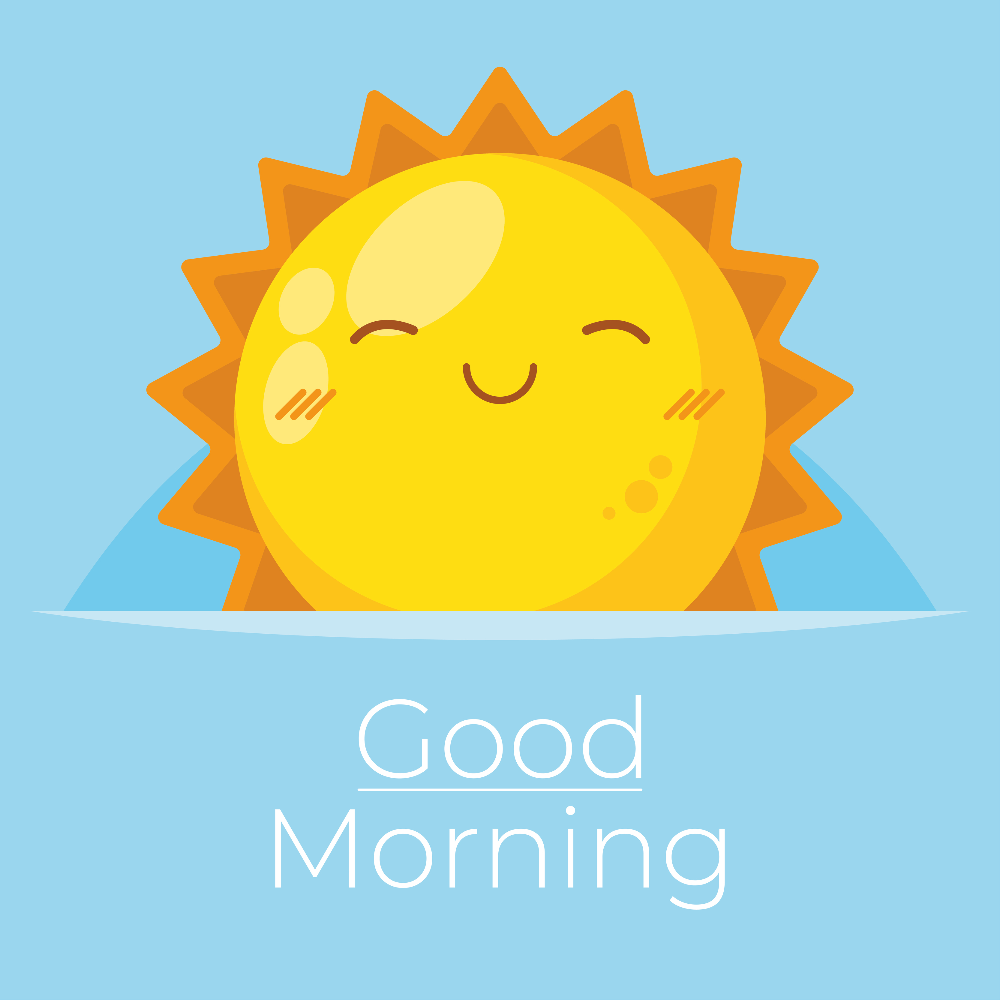 good morning lettering poster 6042803 Vector Art at Vecteezy