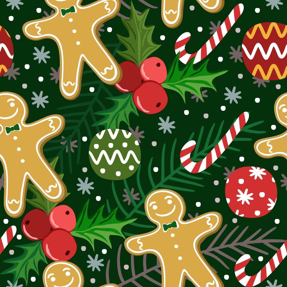 Vector seamless christmas pattern