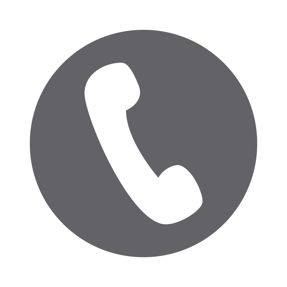 icono de servicio telefónico vector
