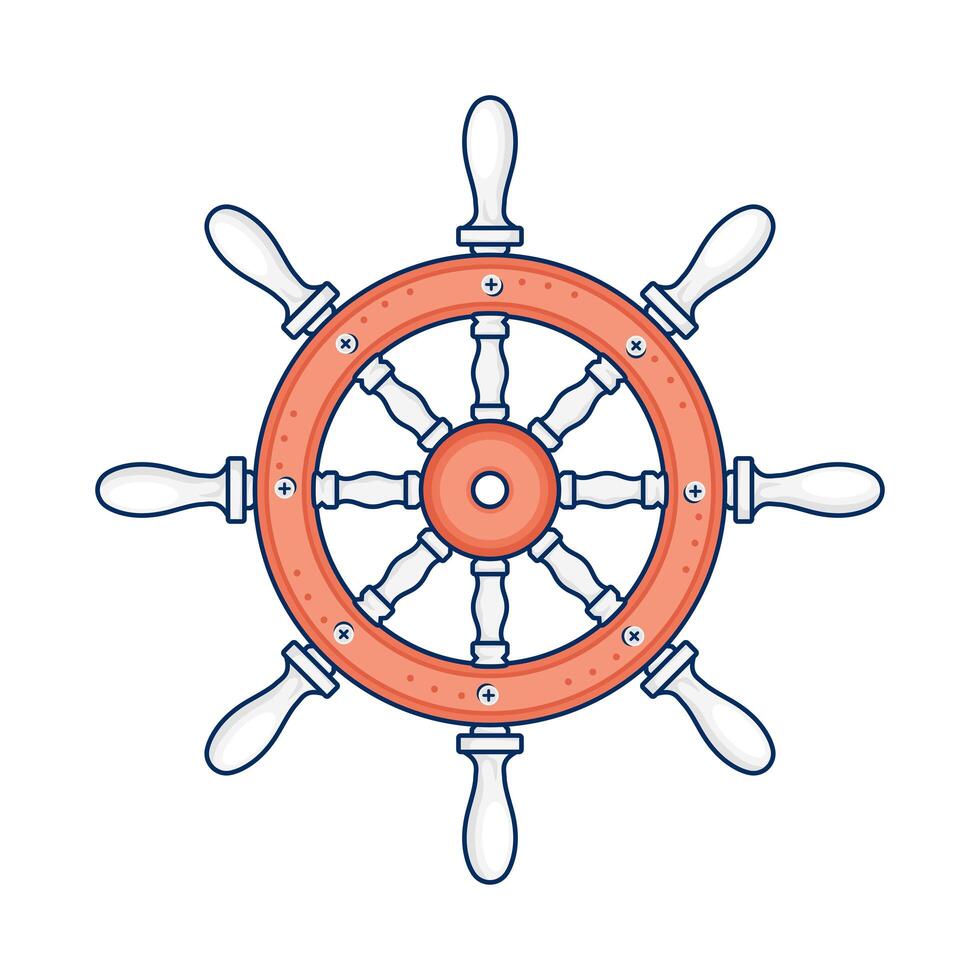 nautical ship rudder vector