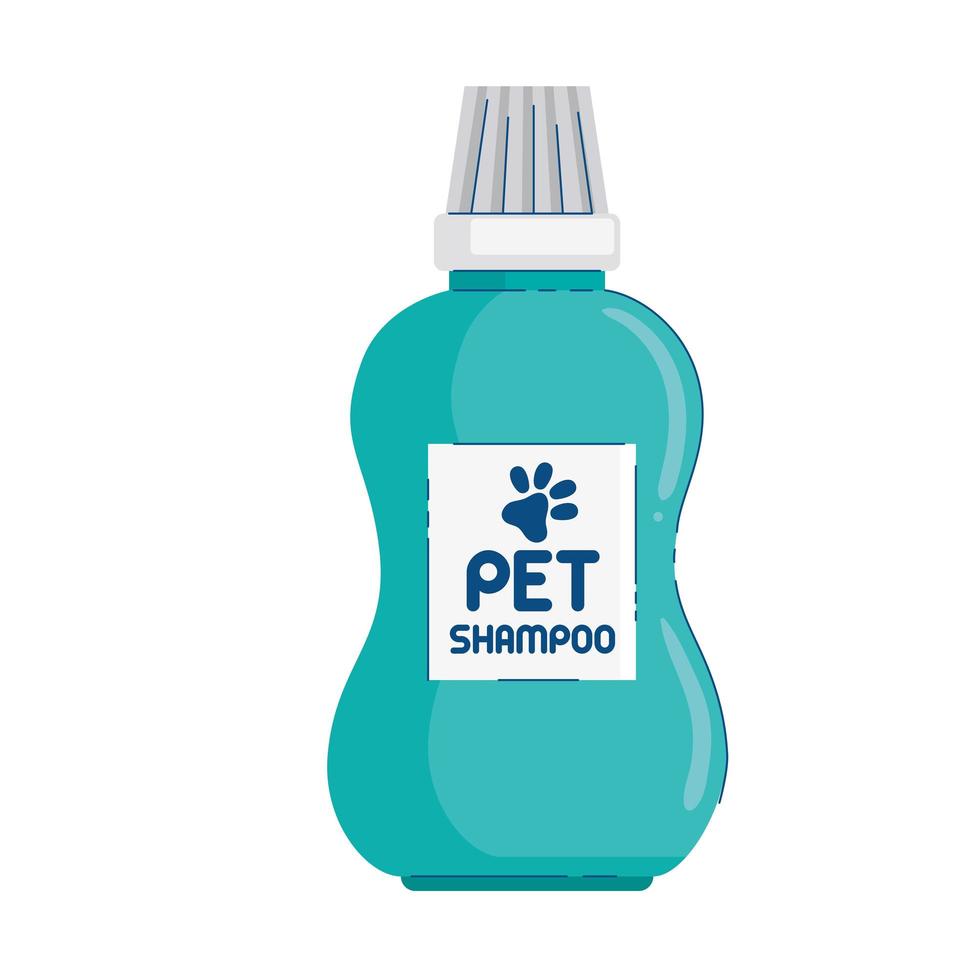 bottle shampoo for pet vector