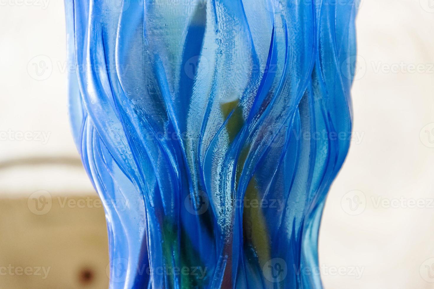 Carolina Blue Vase Abstract beautiful plastic big photo