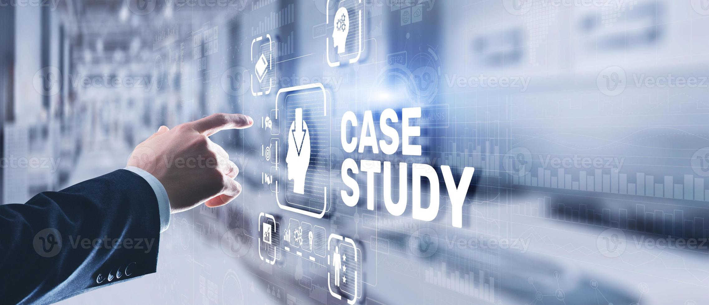 Case Study Education concept. Analysis of the situation to find a solution photo