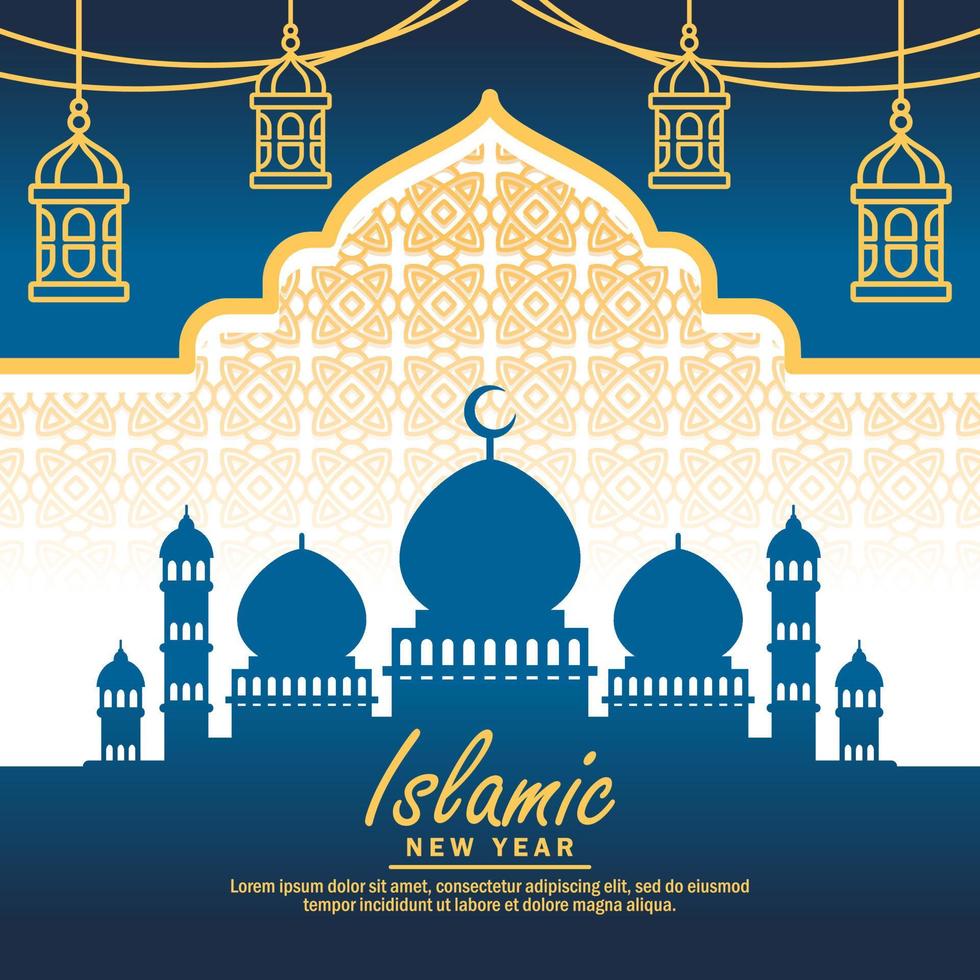 Happy Islamic New Year Background vector