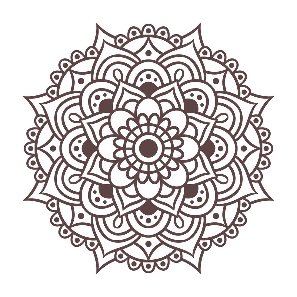 Ethnic Mandala Round Ornament Pattern vector
