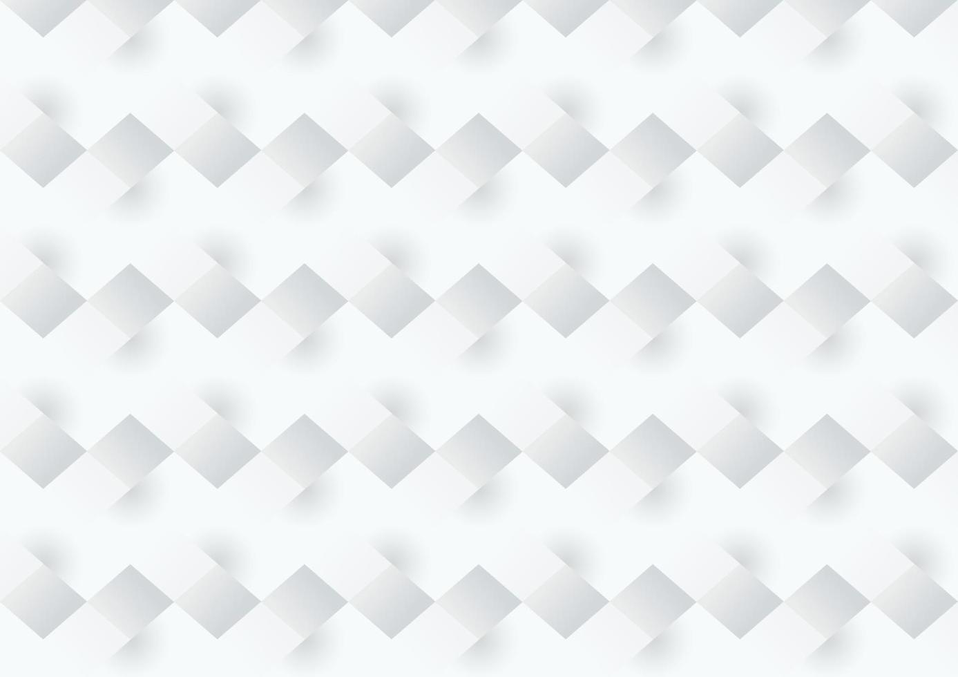 Abstract white and grey square background texture vector