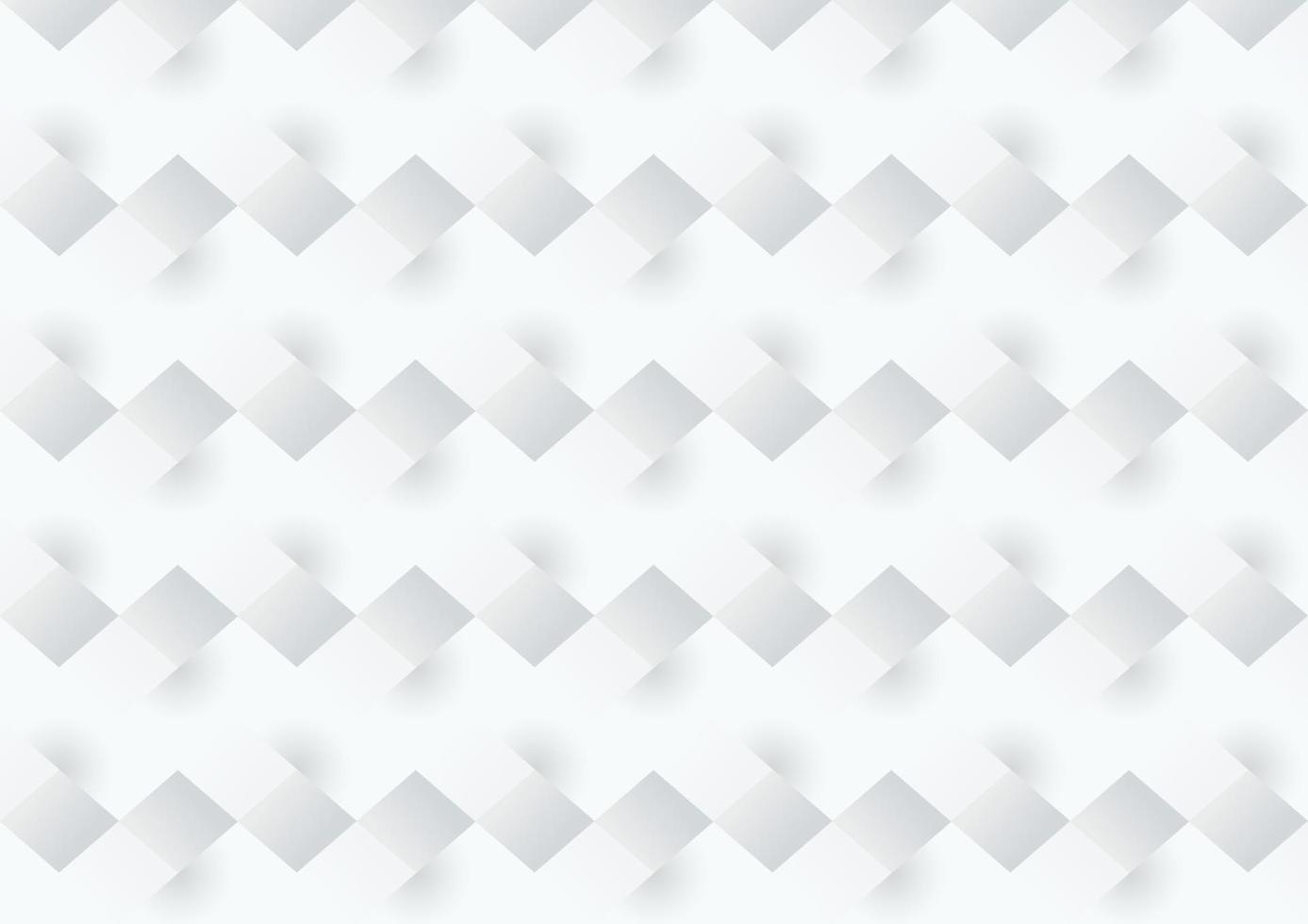 Abstract white and grey square background texture vector