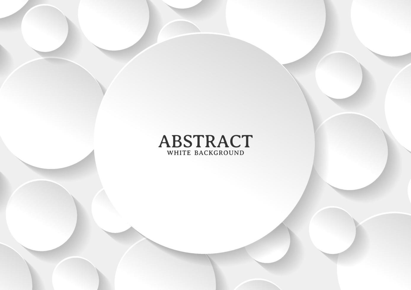 Abstract white and grey circle background texture vector