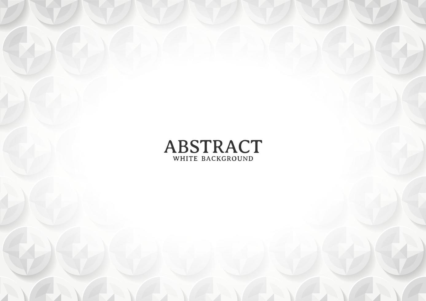 Abstract white and grey geometric background texture vector