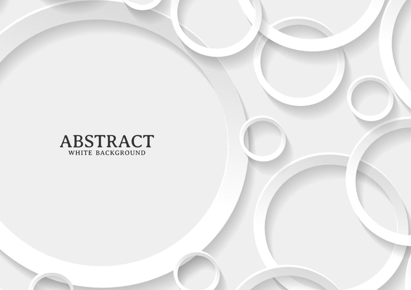 Abstract white and grey circle background texture vector