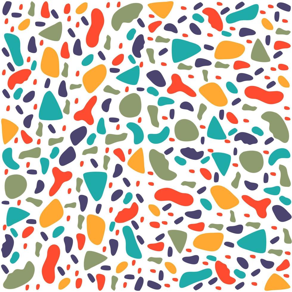 Terrazzo abstract colorful seamless pattern background vector