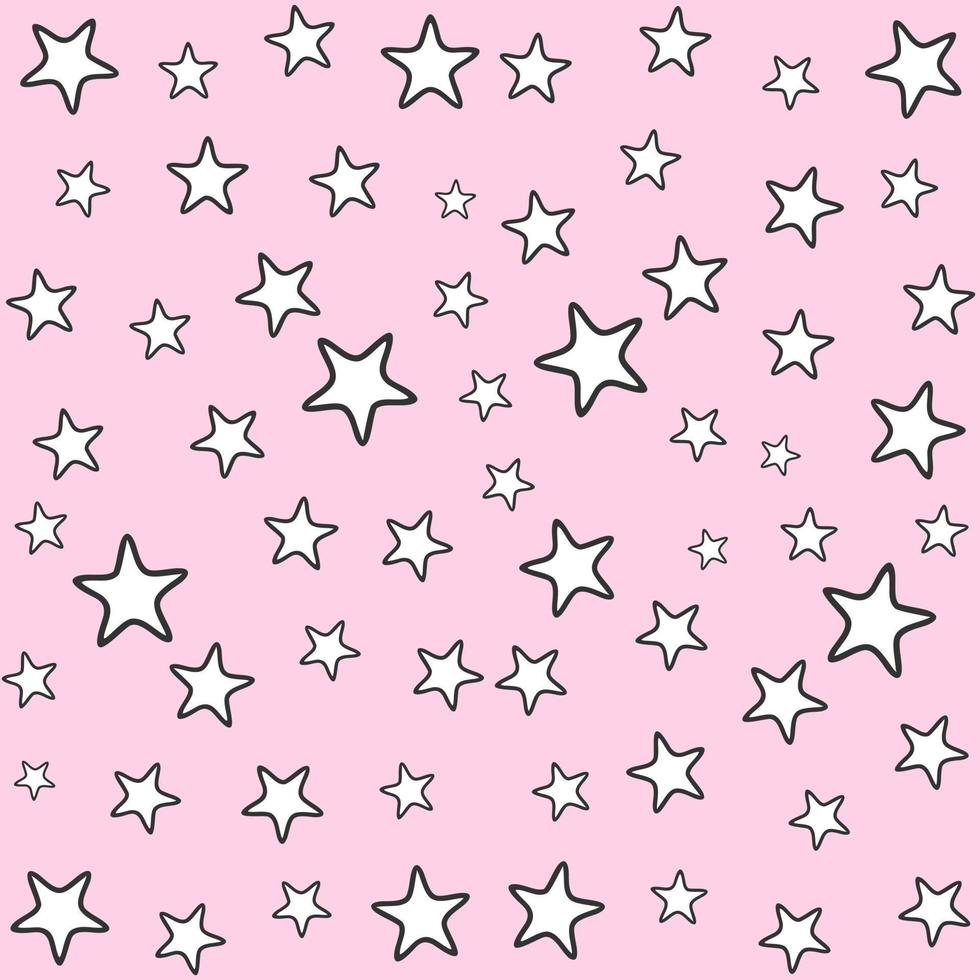 Vector seamless pattern with stars