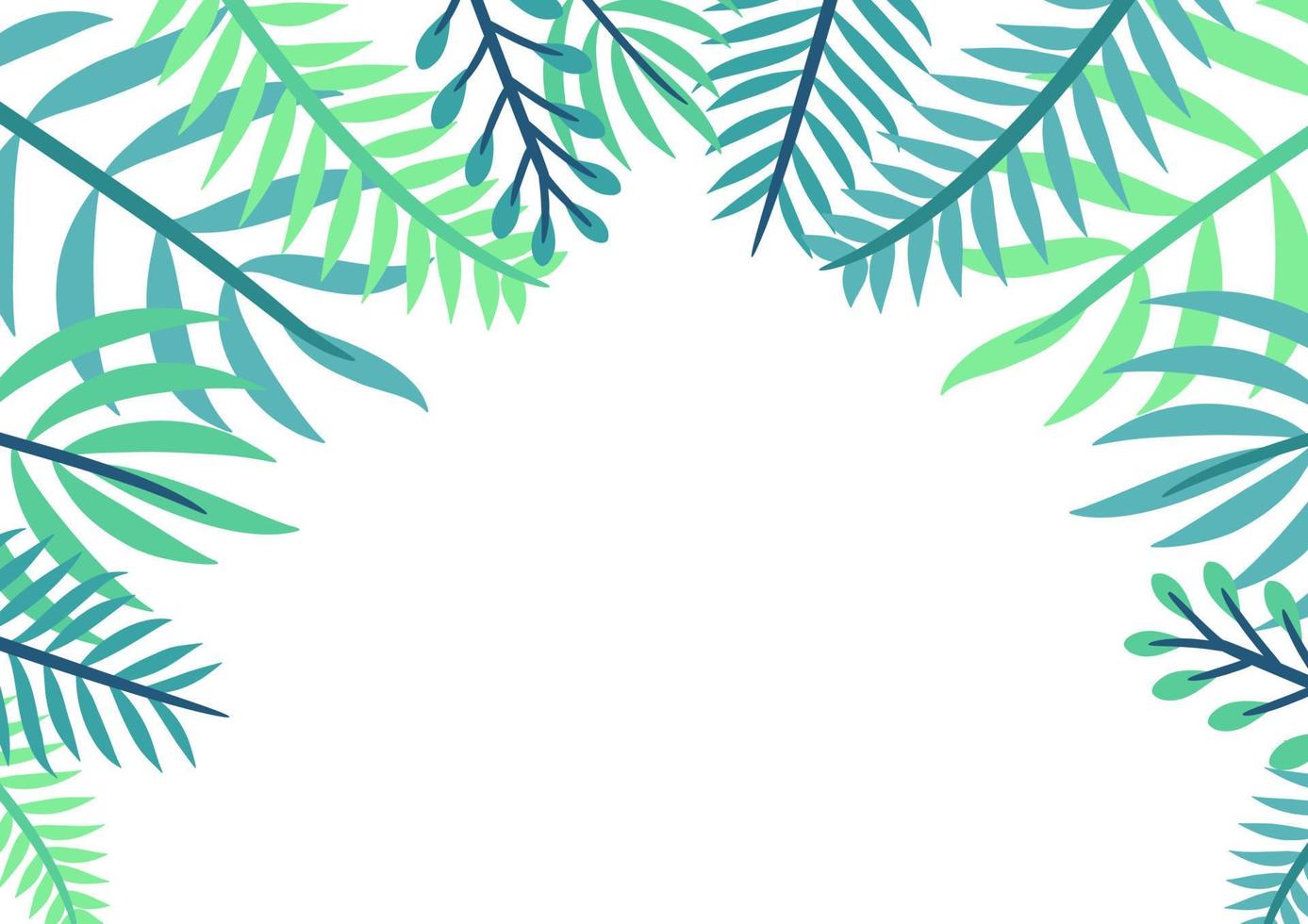 diseño de fondo de hojas tropicales modernas vector