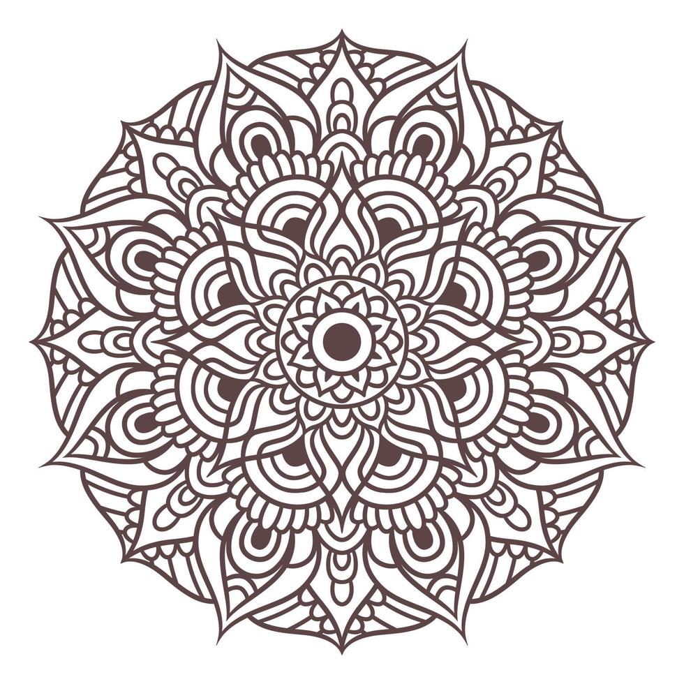 Ethnic Mandala Round Ornament Pattern vector