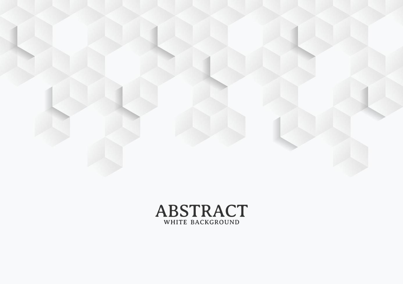 Abstract white and grey geometric background texture vector