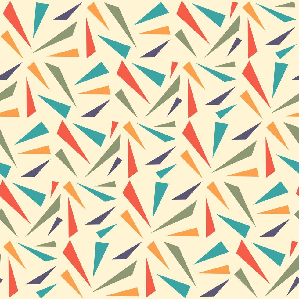 Abstract geometric seamless pattern with triangle vector