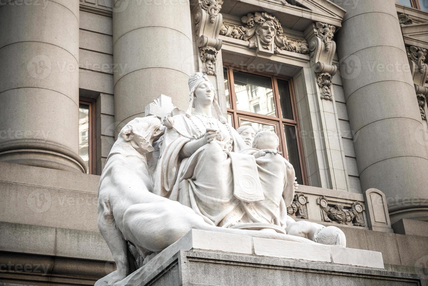 Asia Statue on the U.S. Custom House NYC photo