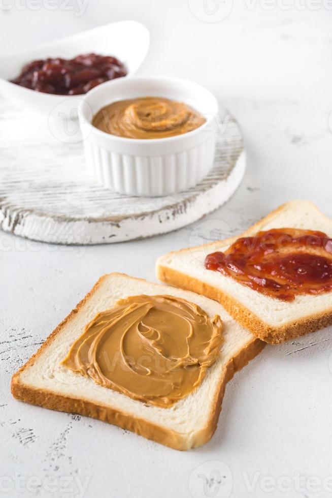 A peanut butter and jelly sandwich photo