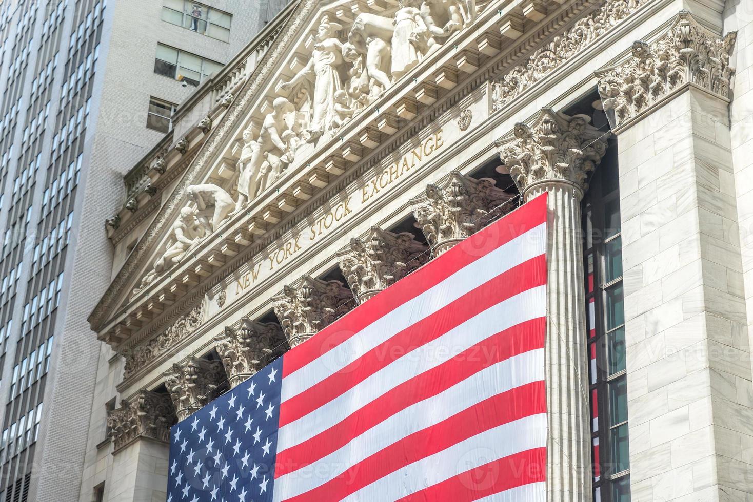 edificio de la bolsa de valores de nueva york foto