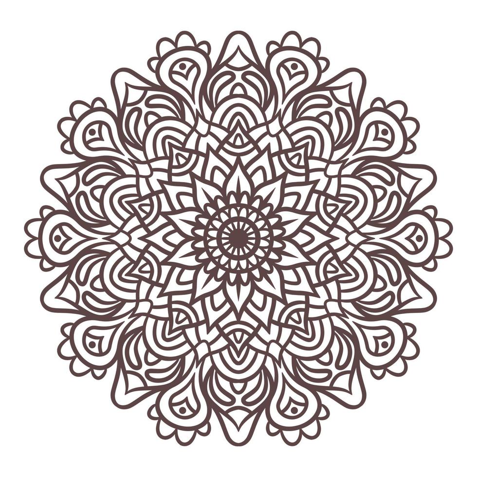Ethnic Mandala Round Ornament Pattern vector