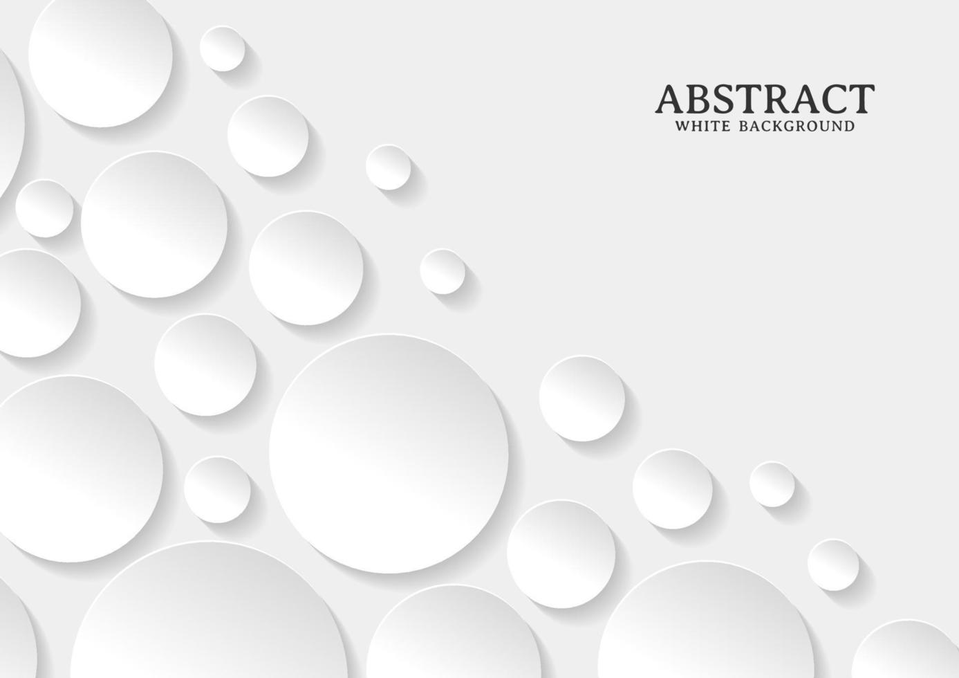 Abstract white and grey circle background texture vector