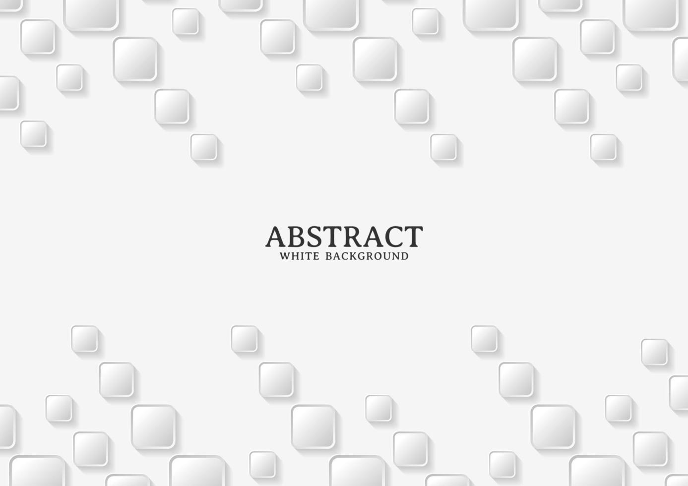 Abstract white and grey square background texture vector