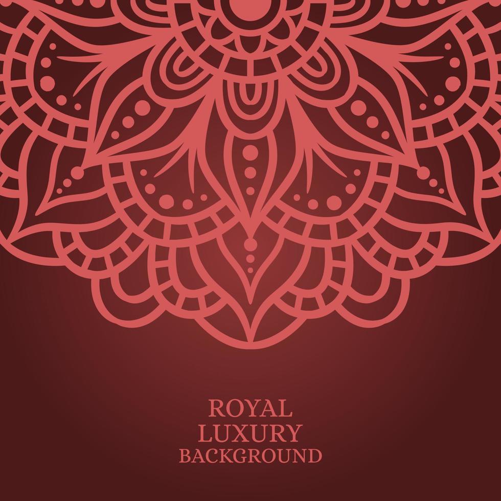 Mandala round ornament background template vector