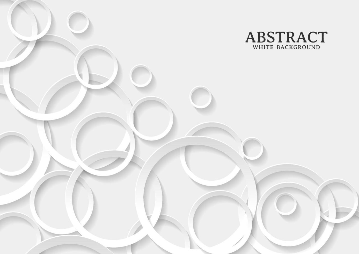 Abstract white and grey circle background texture vector