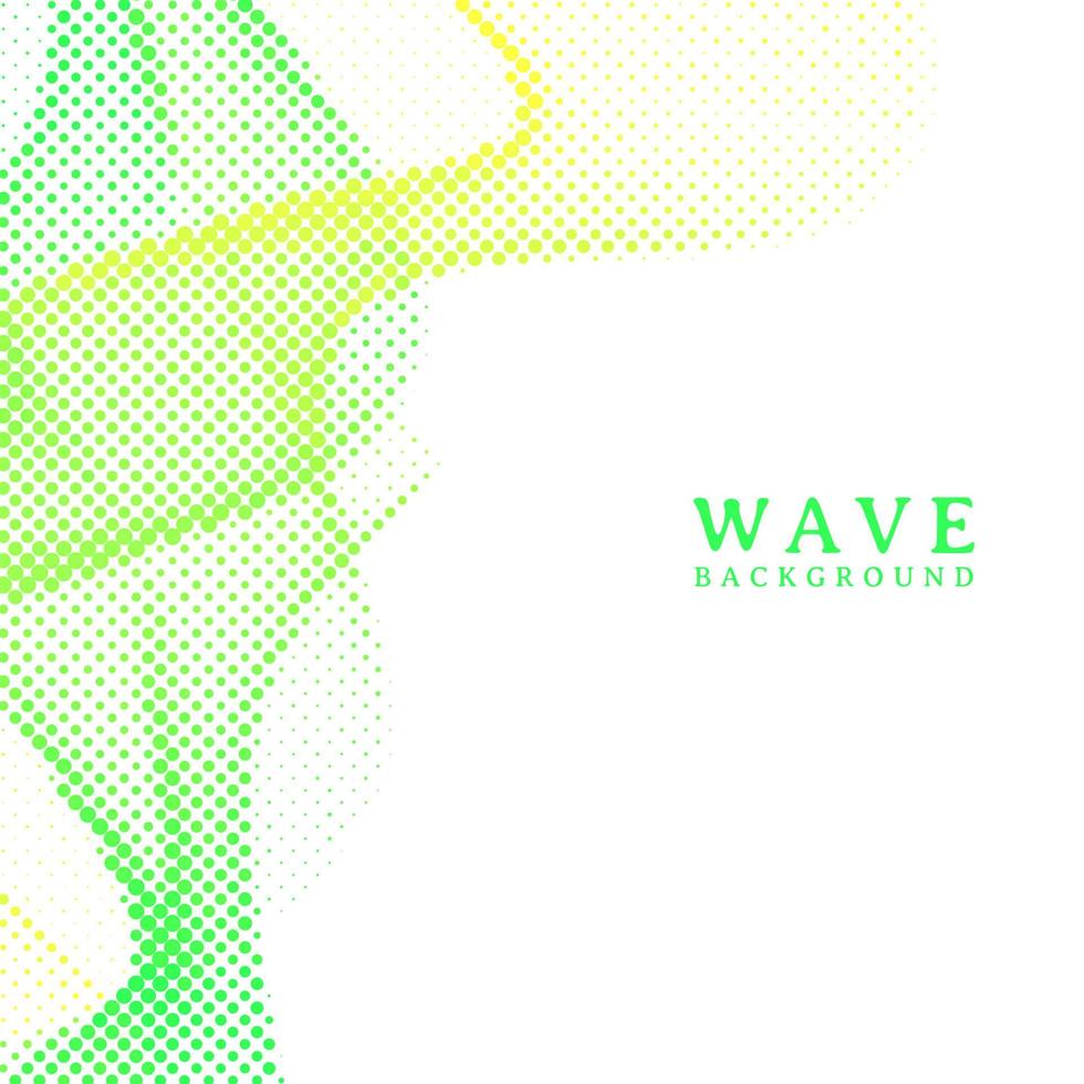 Abstract wavy colorful gradient dots halftone background vector